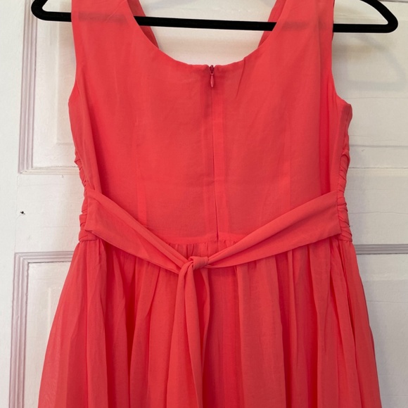 Happy Rose NWT Junior Girls Long Chiffon Coral Party Dress Size 16 - Picture 6 of 9